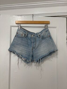 Levi’s Light Blue Denim Cutoff Shorts